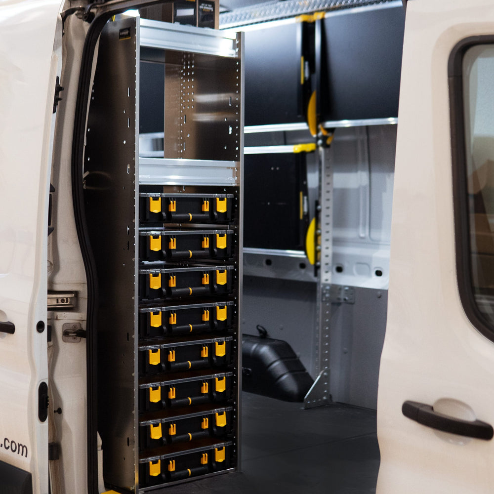 
                      
                        Partskeeper Parts Organizer Aluminum Storage Cabinet w/ 8 Carry Cases & 2 Shelves – C5-PA18-8
                      
                    