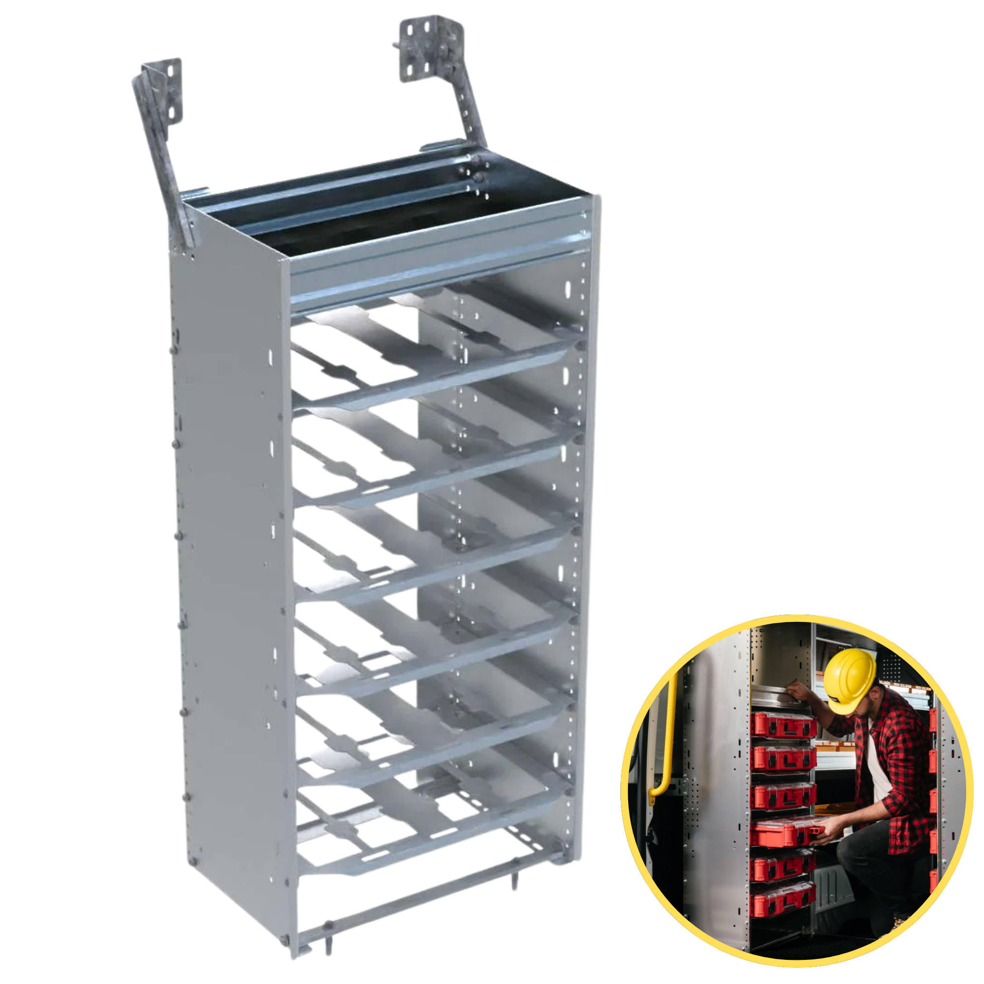 Partskeeper Cabinet for Milwaukee Packout Organizers, 44.5" - C4-MA20-6