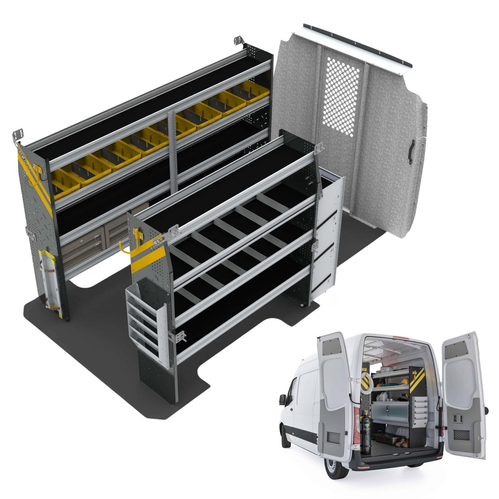 
                      
                        HVAC Van Shelving Package, Mercedes Sprinter, 144″ WB – DLS-12
                      
                    