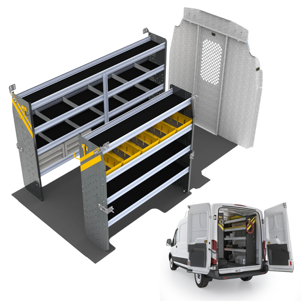 
                      
                        Mobile Service & Plumbing Van Shelving Package, Ford Transit High Roof – FTH-16
                      
                    