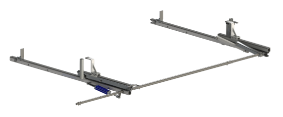 Prime Design ErgoRack Base - Rotation Rack, Mid & High Roof Ford Transit, 72 IN Crossbars - BR-FT-72-M