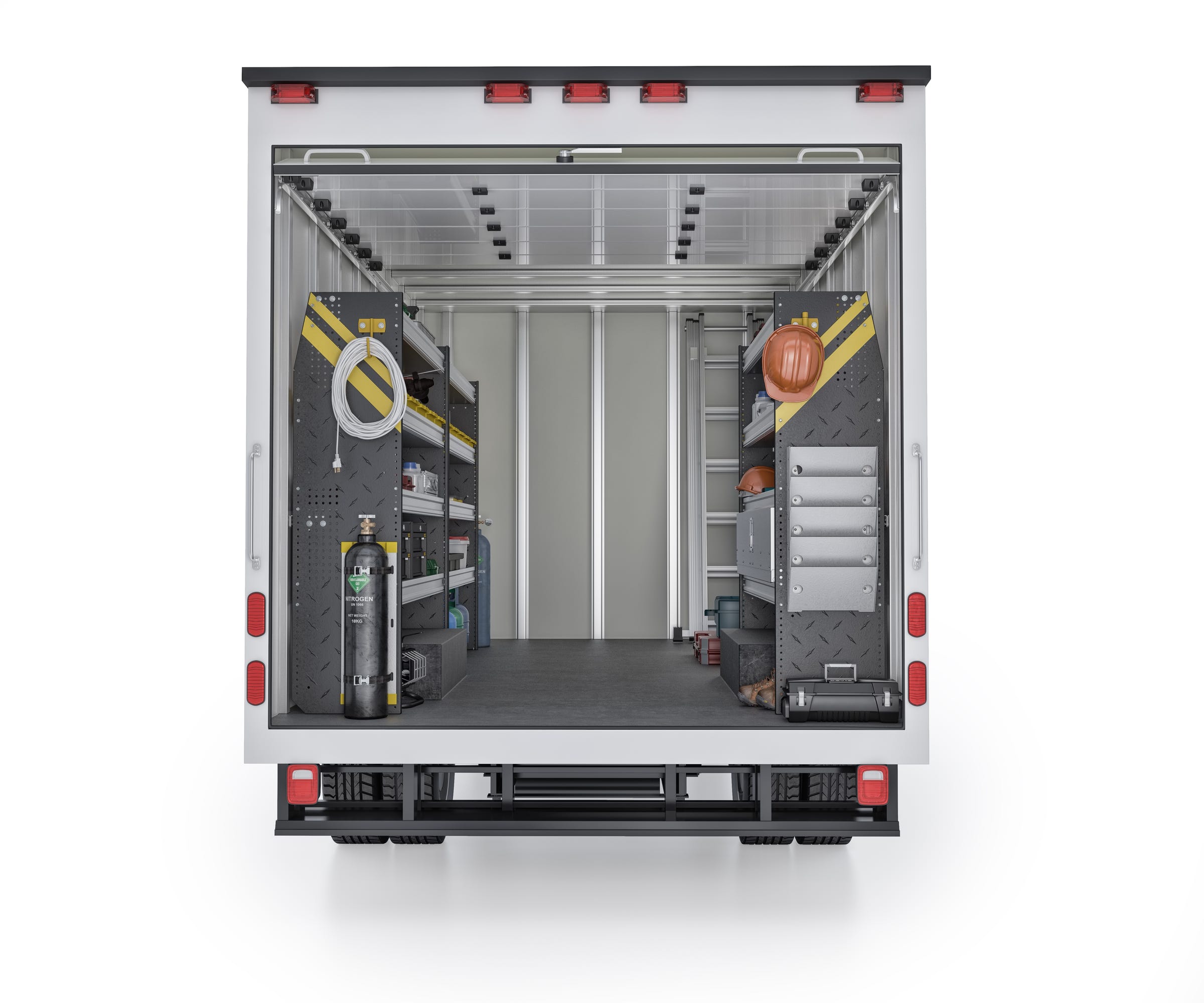 HVAC Van Shelving Package, 10′ Box Truck/Enclosed Trailer – BTS-12