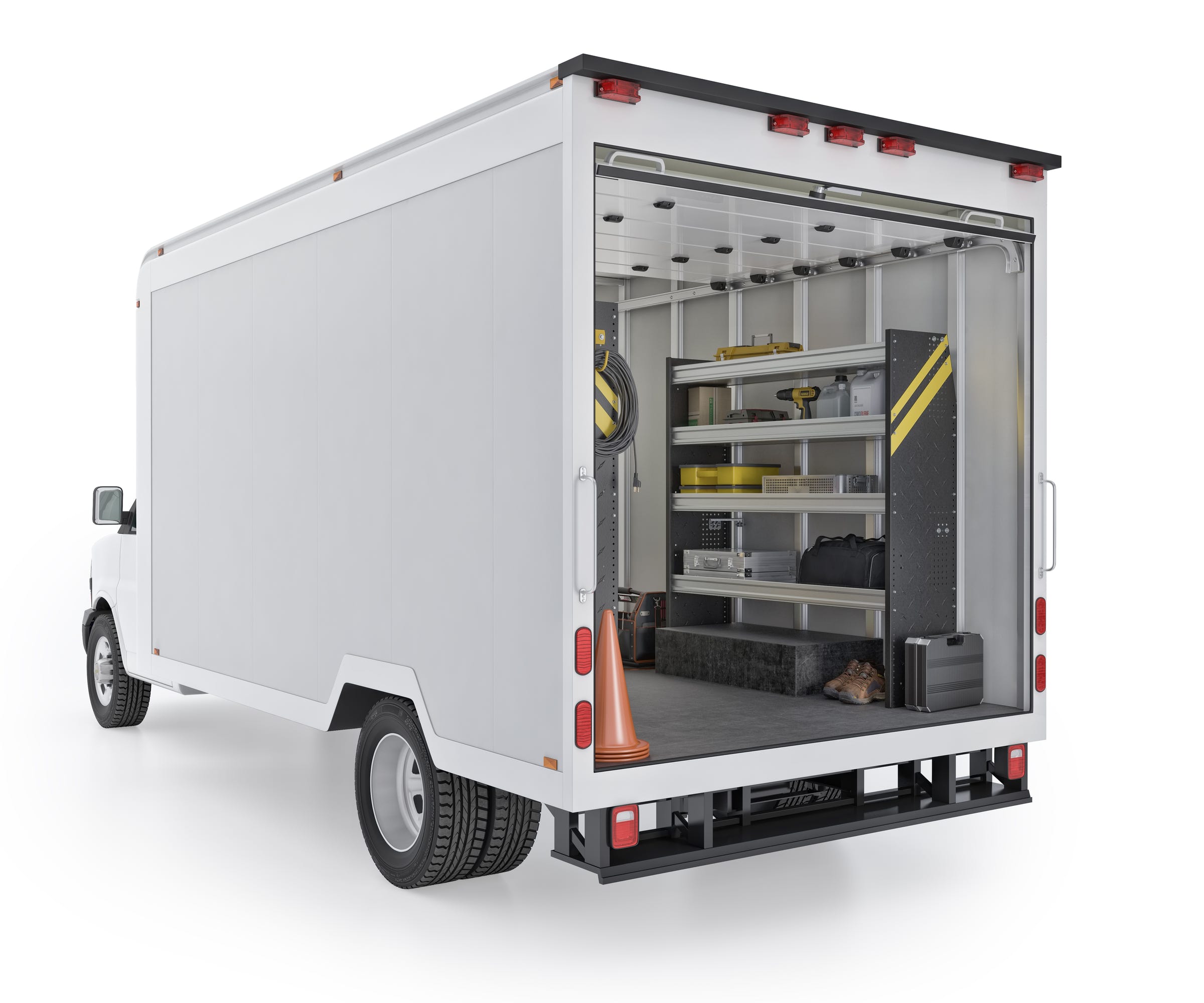 Contractor Van Shelving Package, 10′ Box Truck/Enclosed Trailer – BTS-10