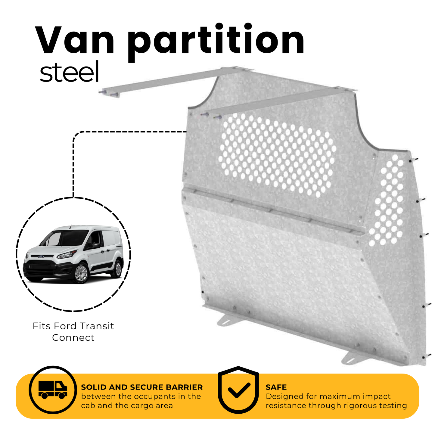 Transit Connect Partition, Contoured, Perf Window – C10-E