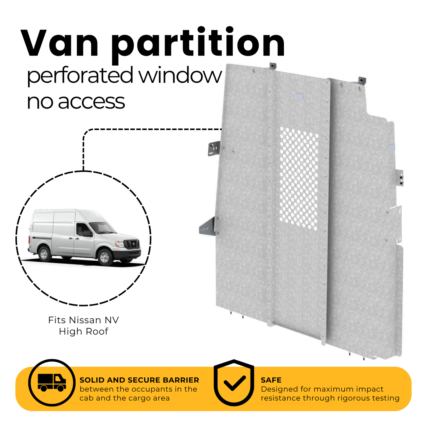 Van Partition, Straight, Nissan NV HR – C20-NH