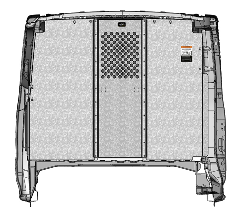 Van Partition, Straight, no access, Nissan NV LR – C20-NL