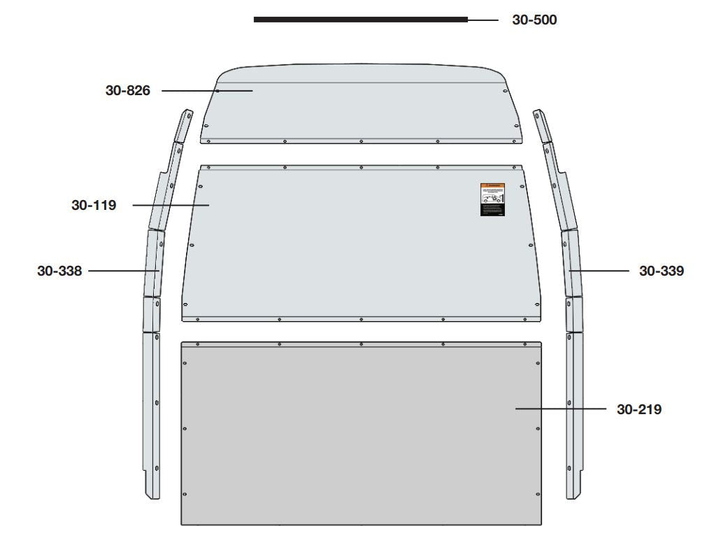 Straight Cargo Van Partition, Mercedes Sprinter HR – 3015-DH