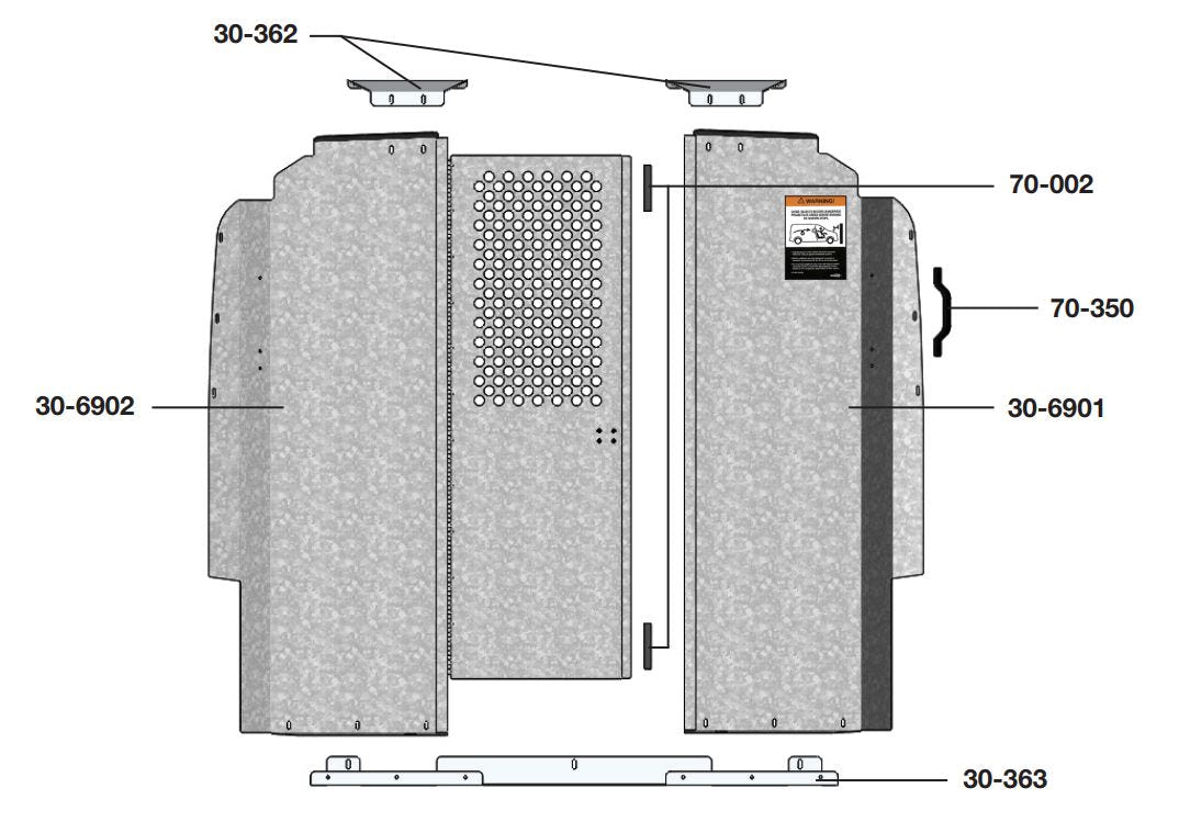 Van Partition, Swing Door, Ram ProMaster – C30-X
