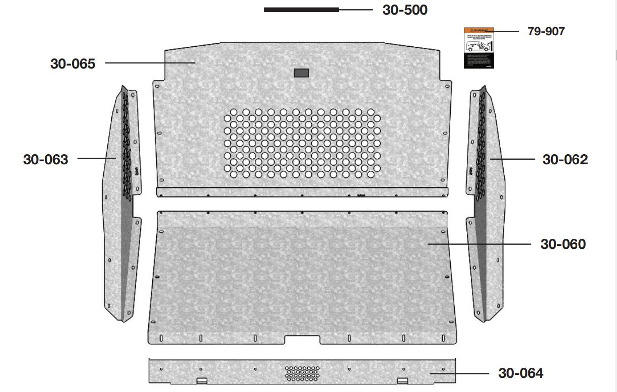 Van Partition, Contoured, Perf Window, Ram ProMaster City – C10-PC
