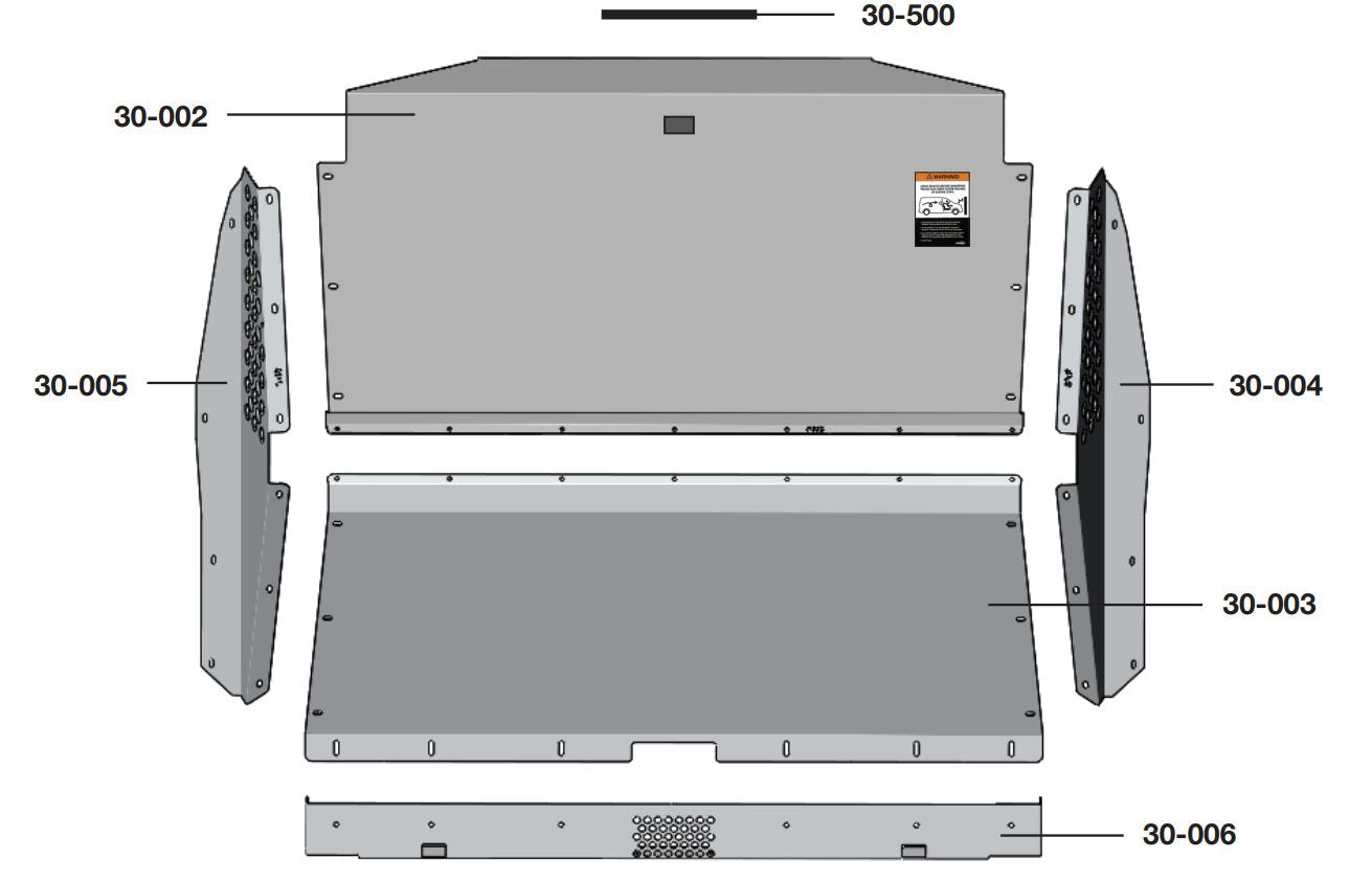 Contoured Cargo Van Partition, Solid, Ram ProMaster City – 3010-PC