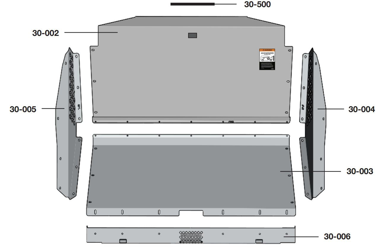 Contoured Cargo Van Partition, Solid, Ram ProMaster City – 3010-PC