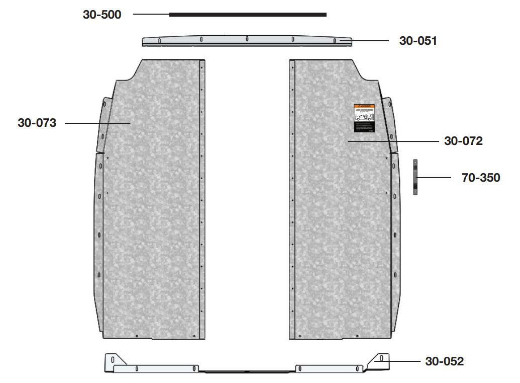 Van Partition, Walk Through, Mercedes Sprinter Low Roof – C24-DL