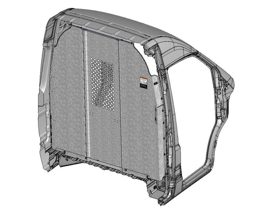 Mercedes Sprinter Van Partition, Steel, Straight, Perf Window, HR – C20-DH