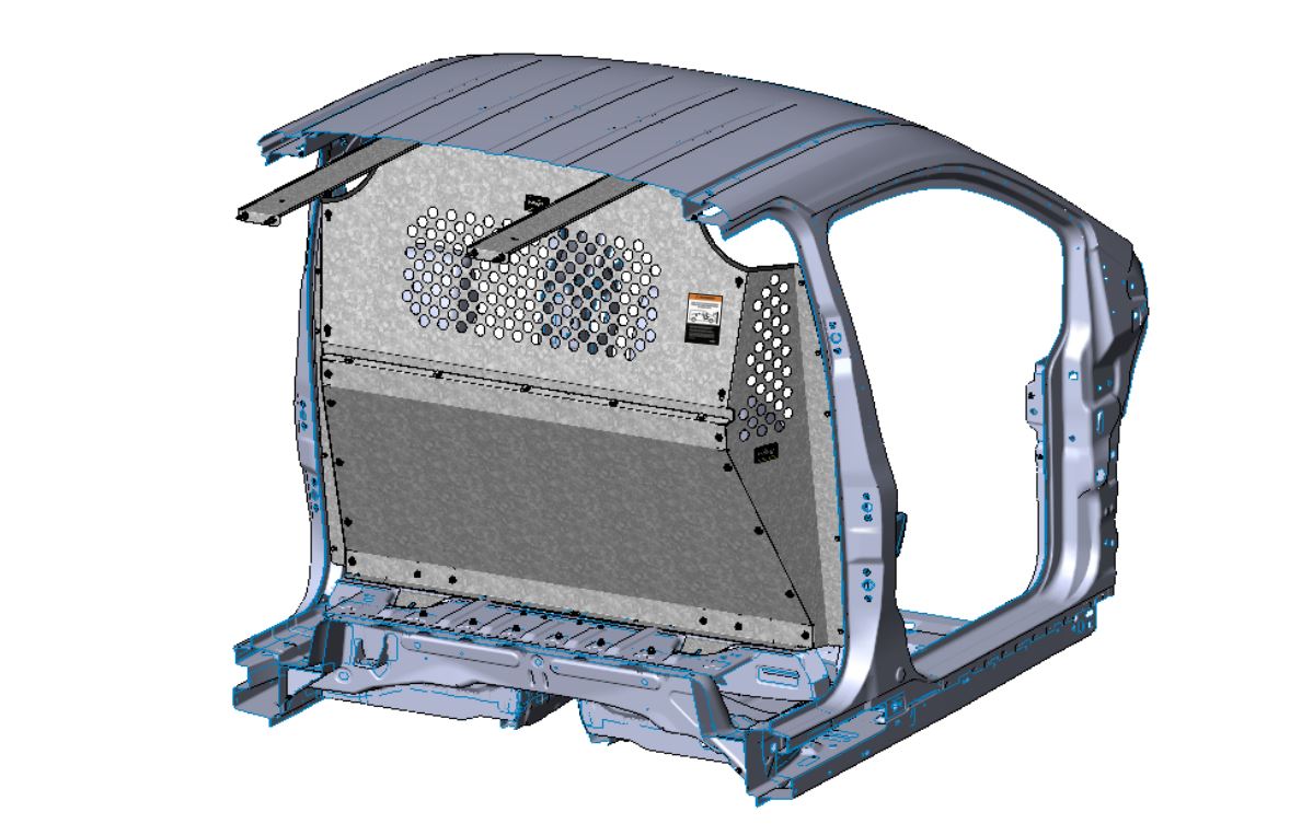 Transit Connect Partition, Contoured, Perf Window – C10-E