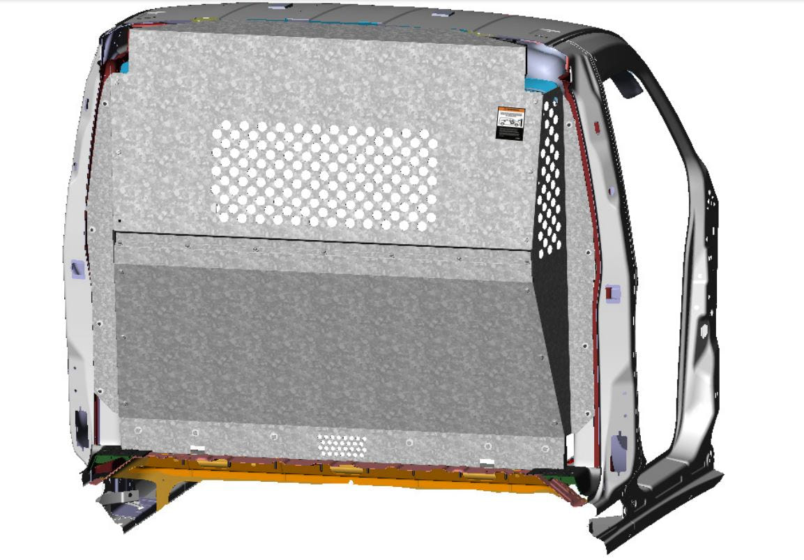 Van Partition, Contoured, Perf Window, Ram ProMaster City – C10-PC
