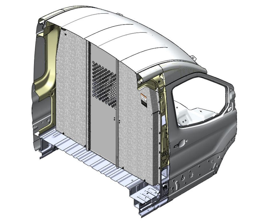 Van Partition, Swing Door, Ford Transit MR – C30-FTM