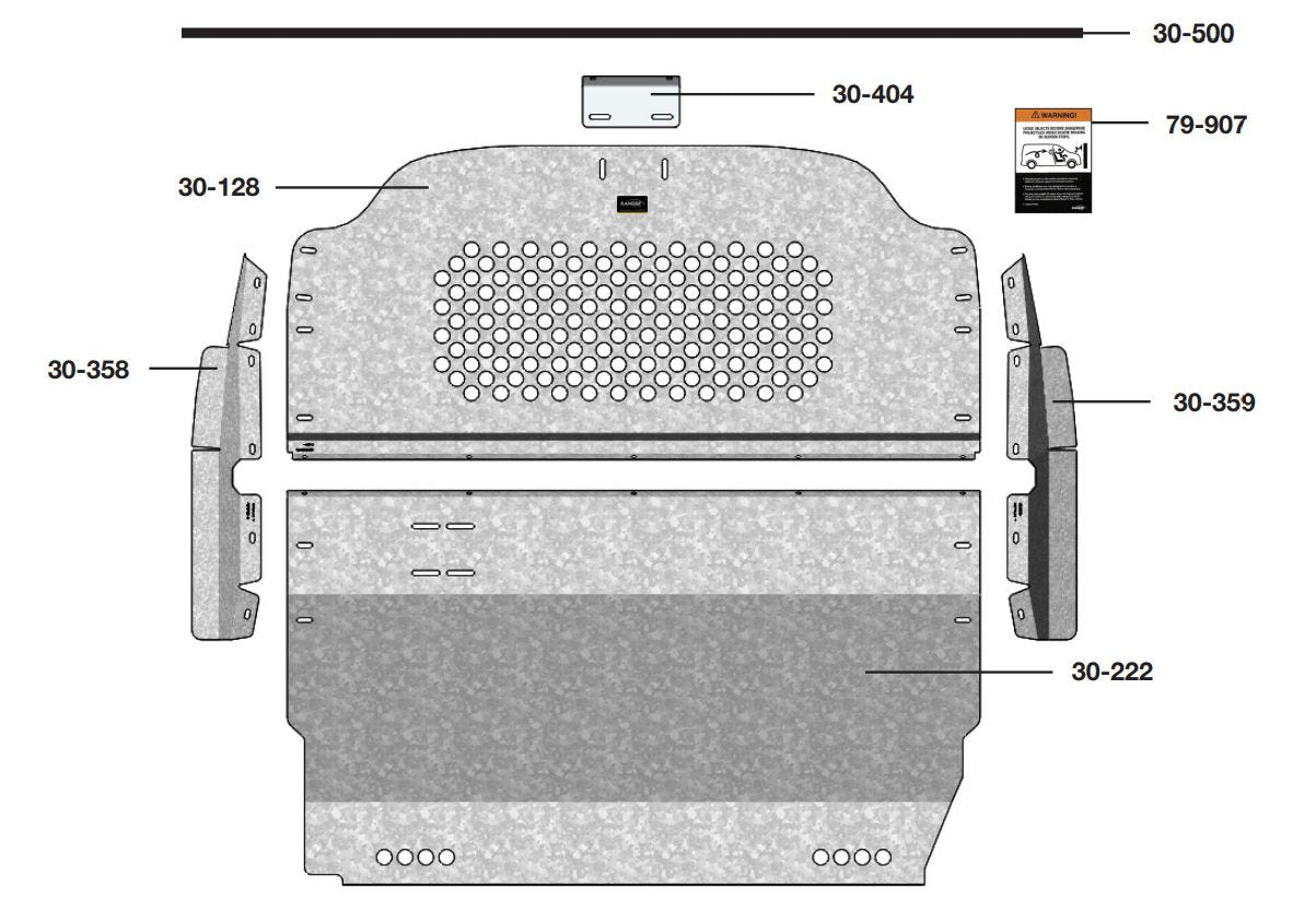 Van Partition, Contoured, Nissan NV200 – C10-W