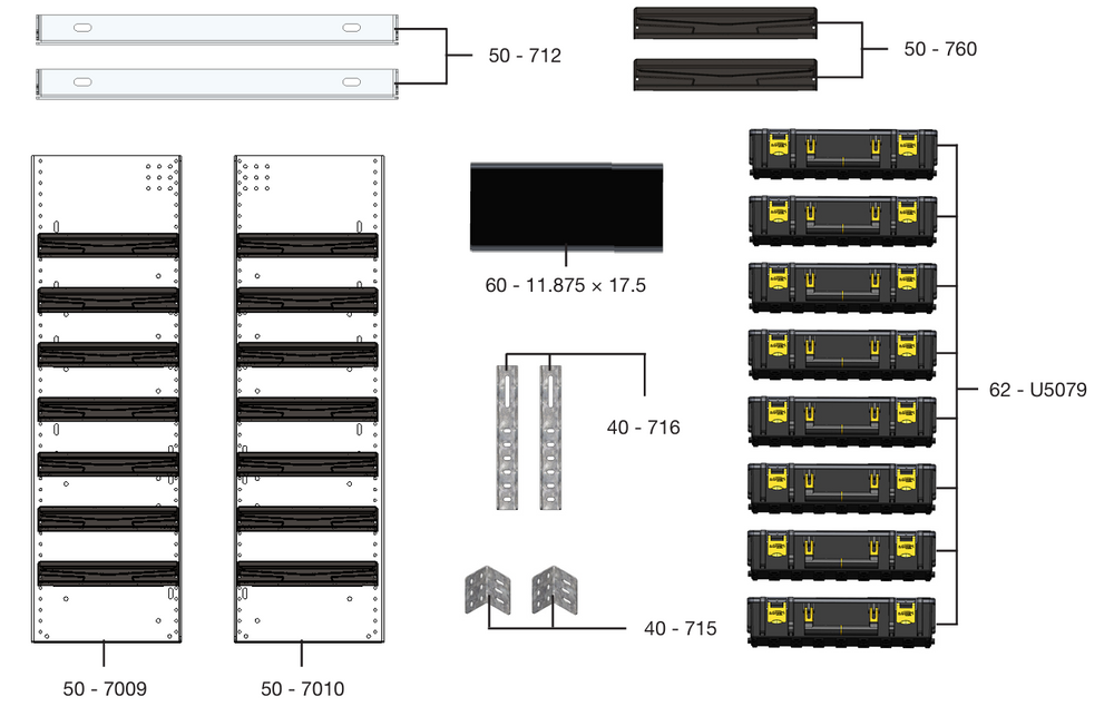 
                      
                        Partskeeper Parts Organizer Aluminum Storage Cabinet w/ 8 Carry Cases – C4-PA18-8
                      
                    