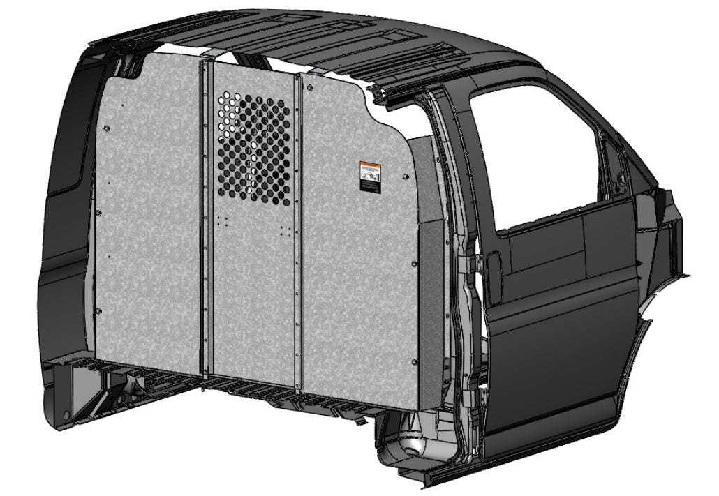 Van Partition, Swing Door, GMC Savana / Chevy Express – C30-GS