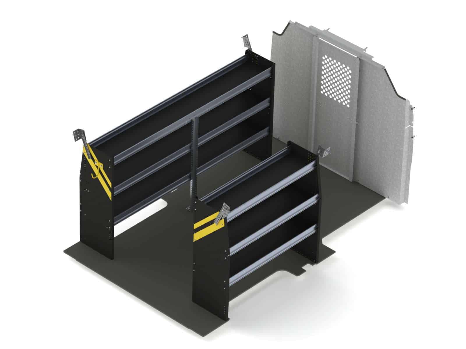 Contractor Van Shelving Package, Ford Transit Low Roof 130", 148" WB – FTL-10