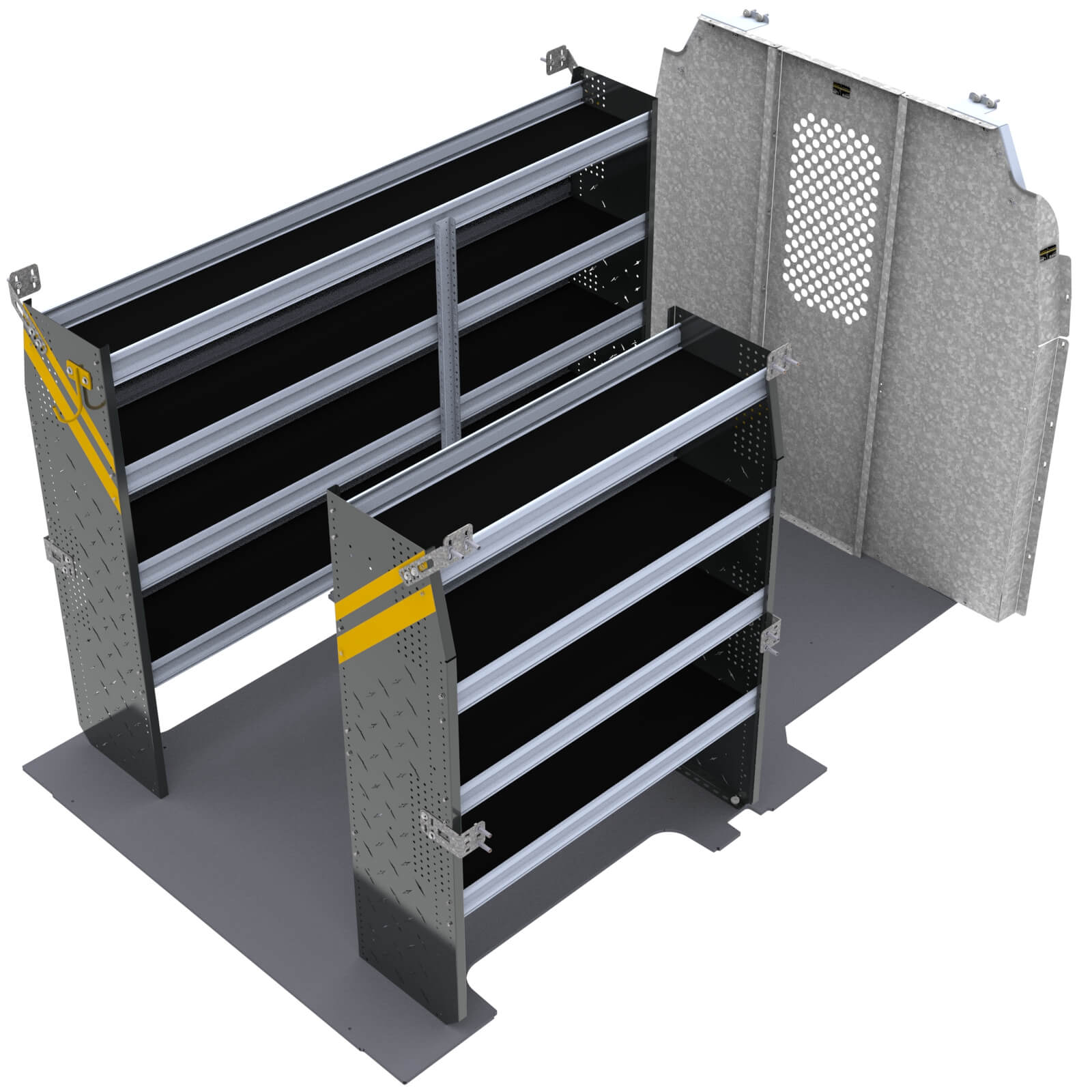 Contractor Van Shelving Package, Ford Transit Med Roof, 130” WB – FTR-10