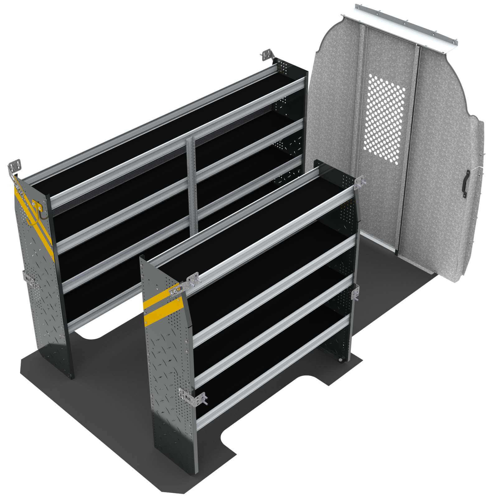 Contractor Van Shelving Package, Mercedes Sprinter High Roof, 144” WB – DHS-10