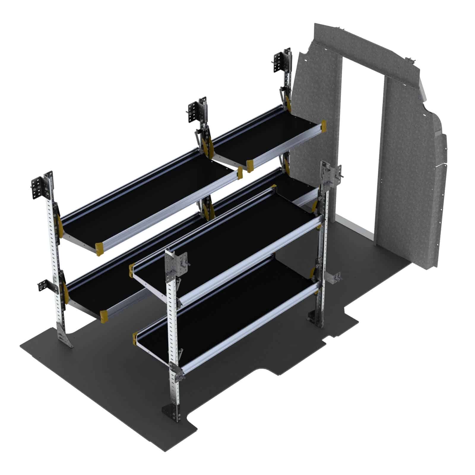Delivery Van Shelving Package, Ford Transit High Roof, 148", 148" Ext. WB – FTH-19