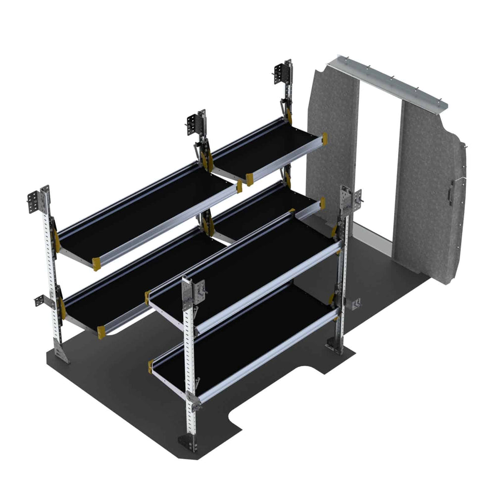 Delivery Van Shelving Package, Mercedes Sprinter, 144” WB – DLS-19