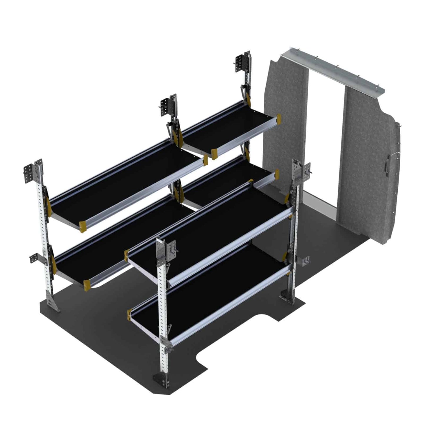 Delivery Van Shelving Package, Mercedes Sprinter, 144” WB – DLS-19