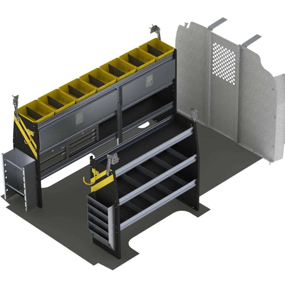 Electrician Van Shelving Package, Chevrolet Express, 135” WB – GSR-11