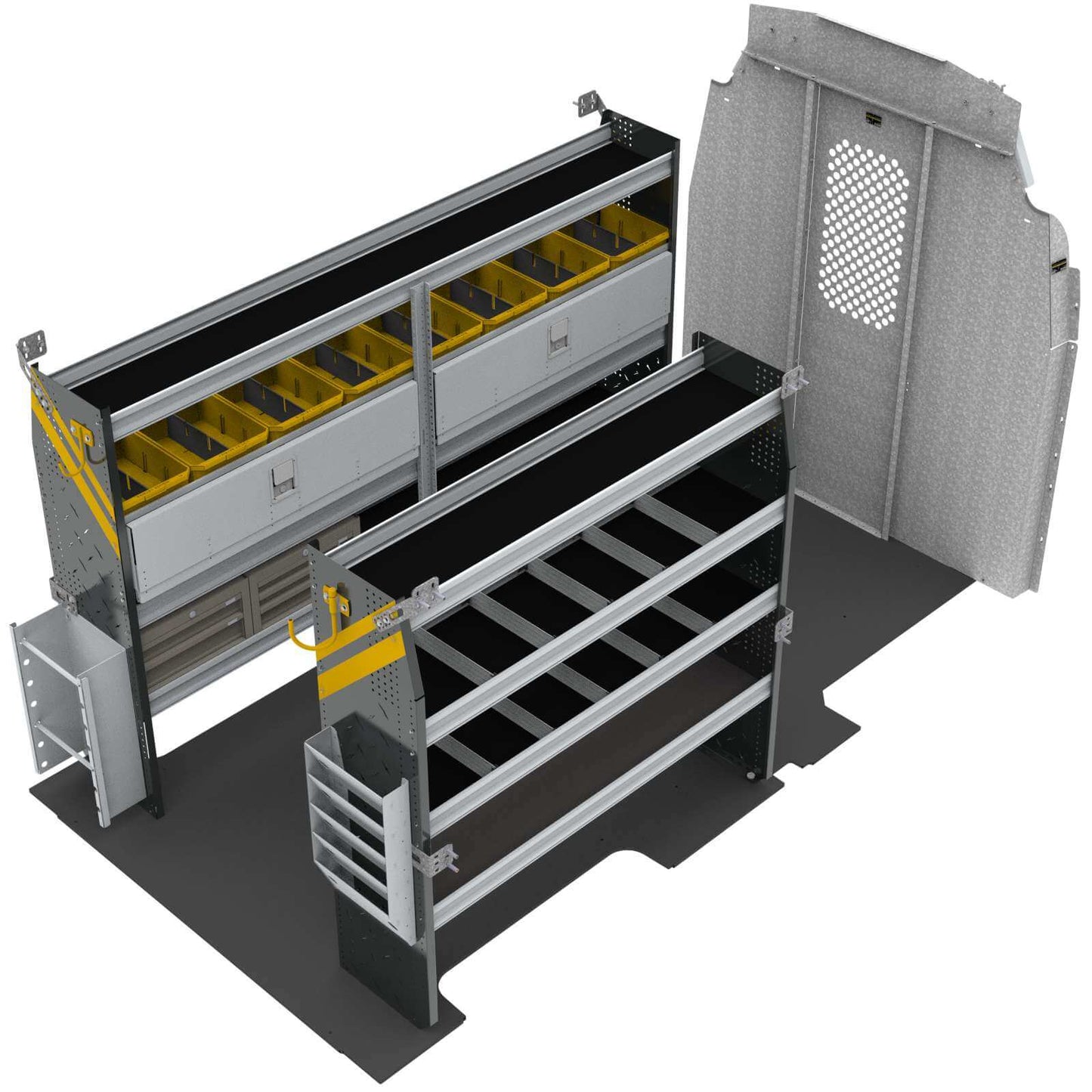 Electrician Van Shelving Package, Ford Transit High Roof – FTH-11