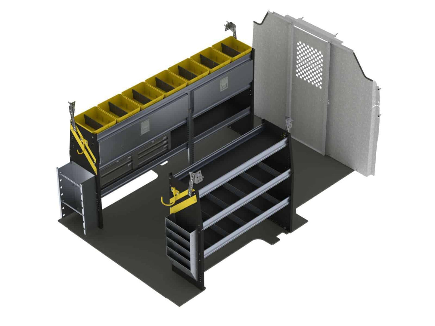 Electrician Van Shelving Package, Ford Transit Low Roof – FTL-11