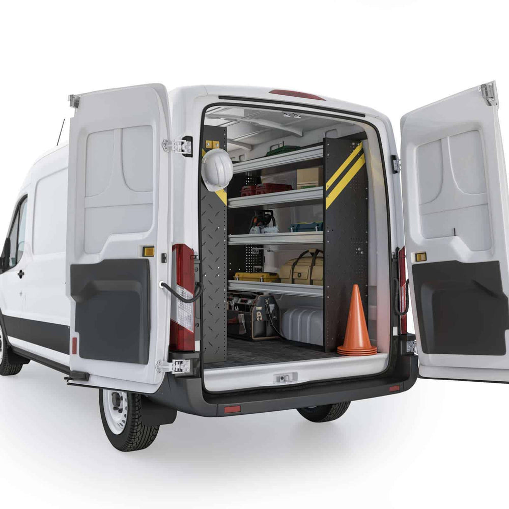 
                      
                        Contractor Van Shelving Package, Ford Transit Med Roof, 148” WB – FTM-10
                      
                    