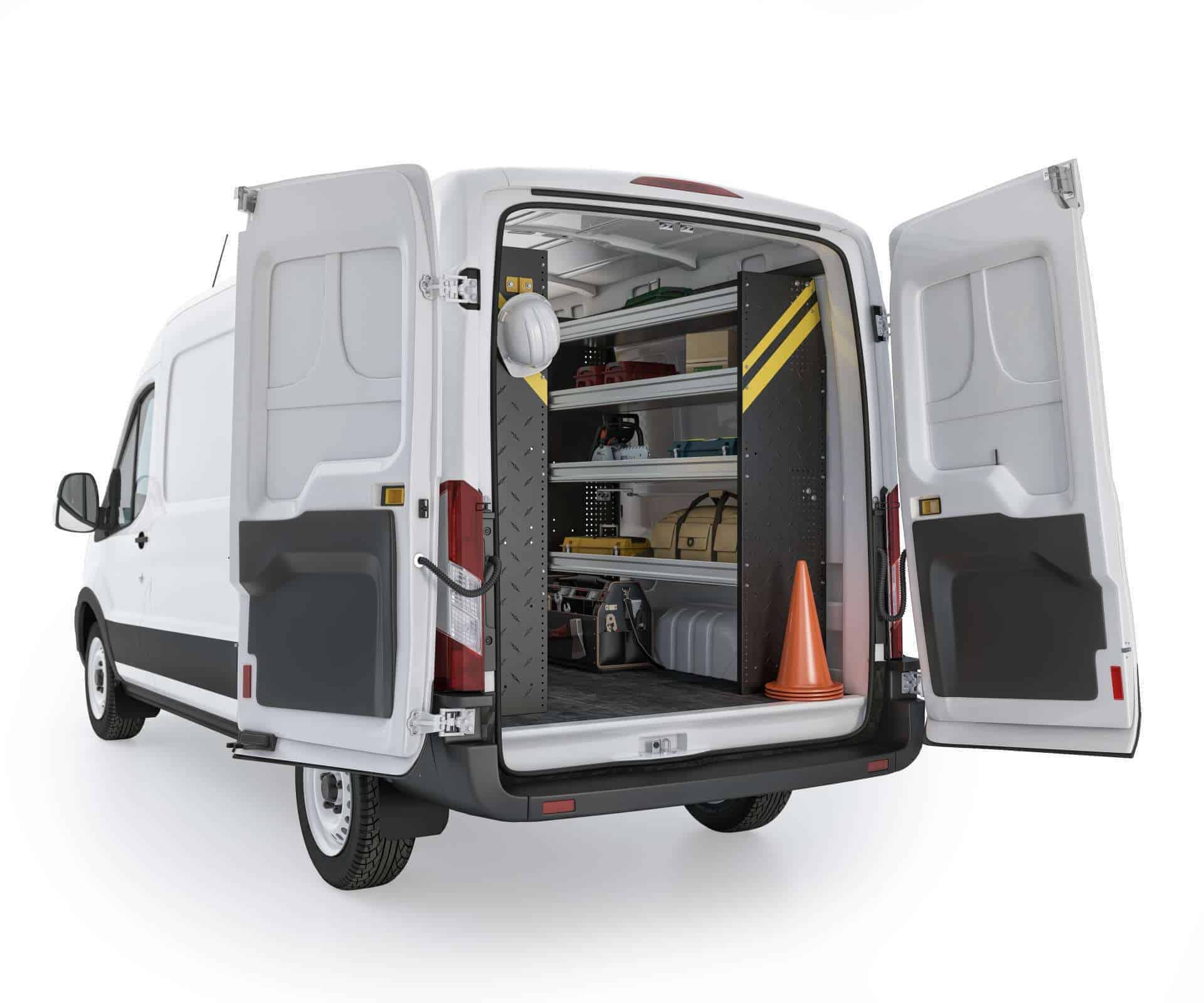 Contractor Van Shelving Package, Ford Transit Med Roof, 148” WB – FTM-10