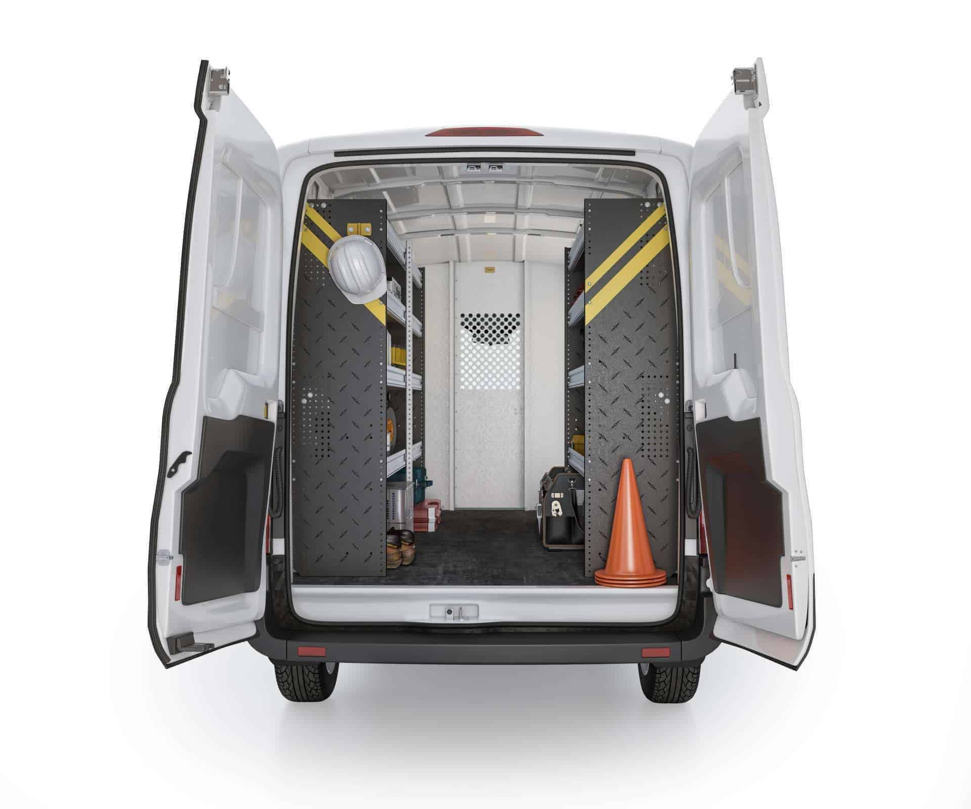 Contractor Van Shelving Package, Ford Transit Med Roof, 148” WB – FTM-10