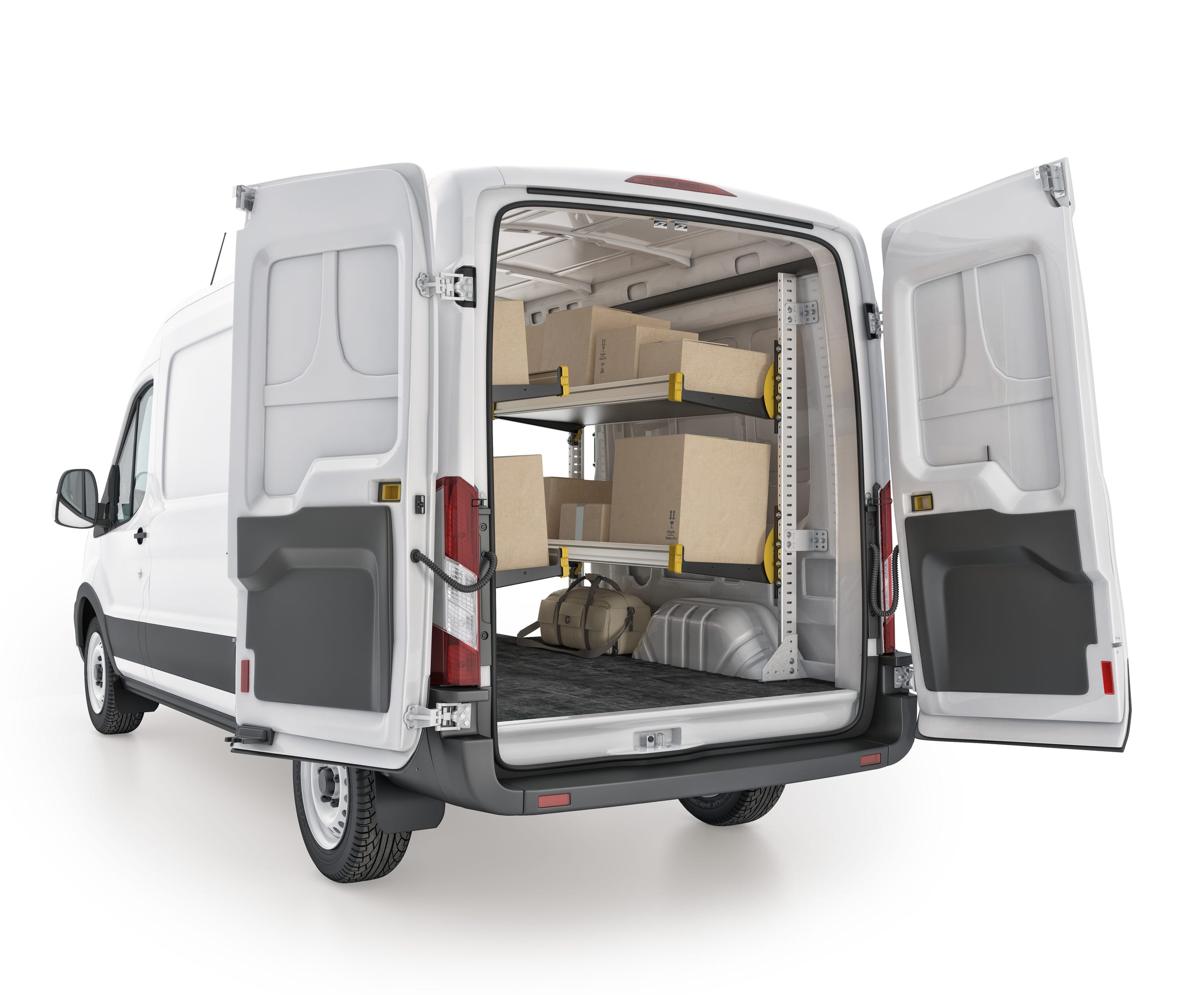 Delivery Van Shelving Package, Ford Transit Med Roof, 130” WB – FTR-19