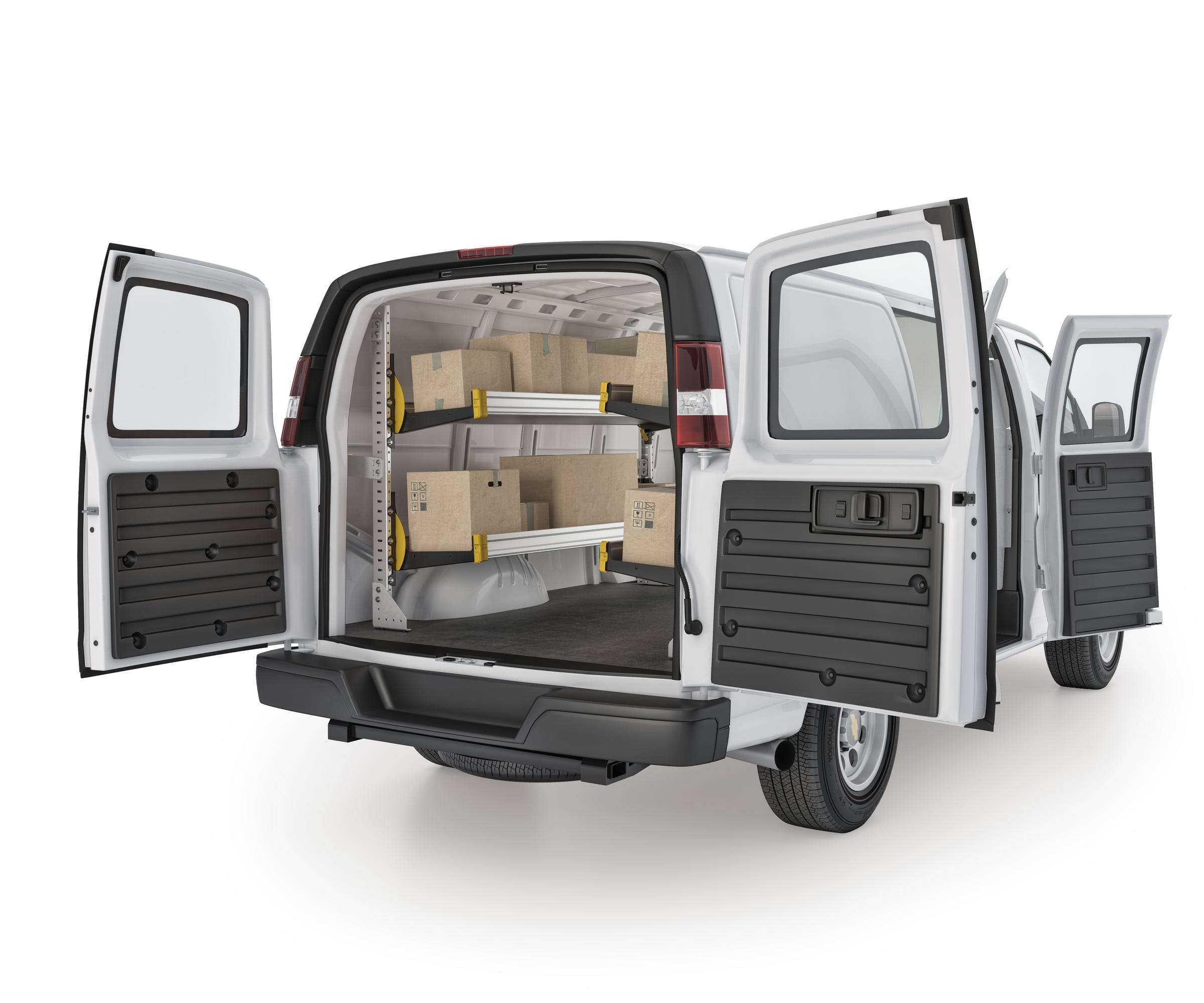 Delivery Van Shelving Package, Chevrolet Express, 135” WB – GSR-19