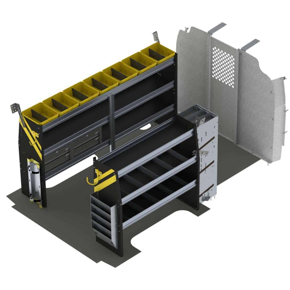 HVAC Van Shelving Package, Chevrolet Express, 135” WB – GSR-12