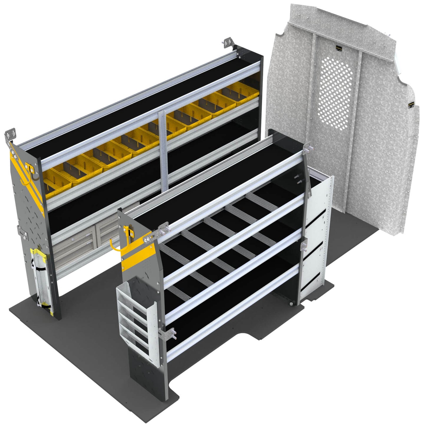 HVAC Van Shelving Package, Ford Transit High Roof – FTH-12