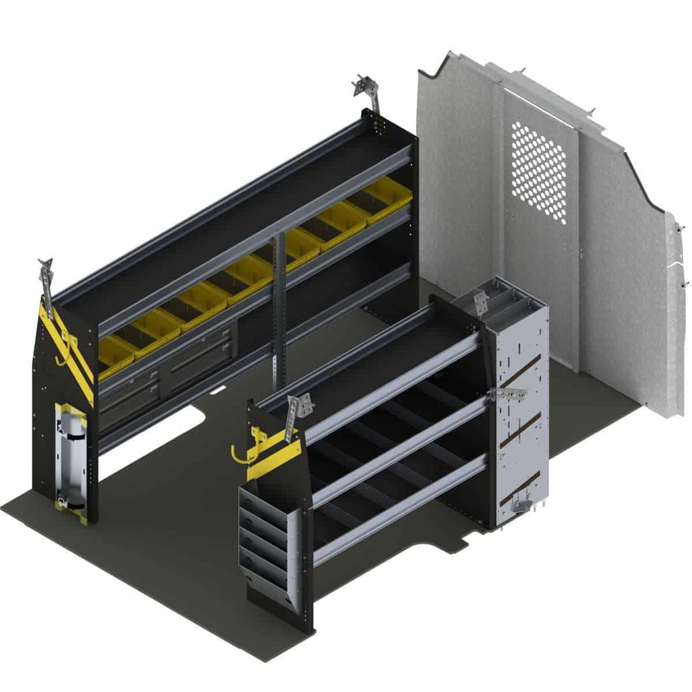 HVAC Van Shelving Package, Ford Transit Low Roof – FTL-12
