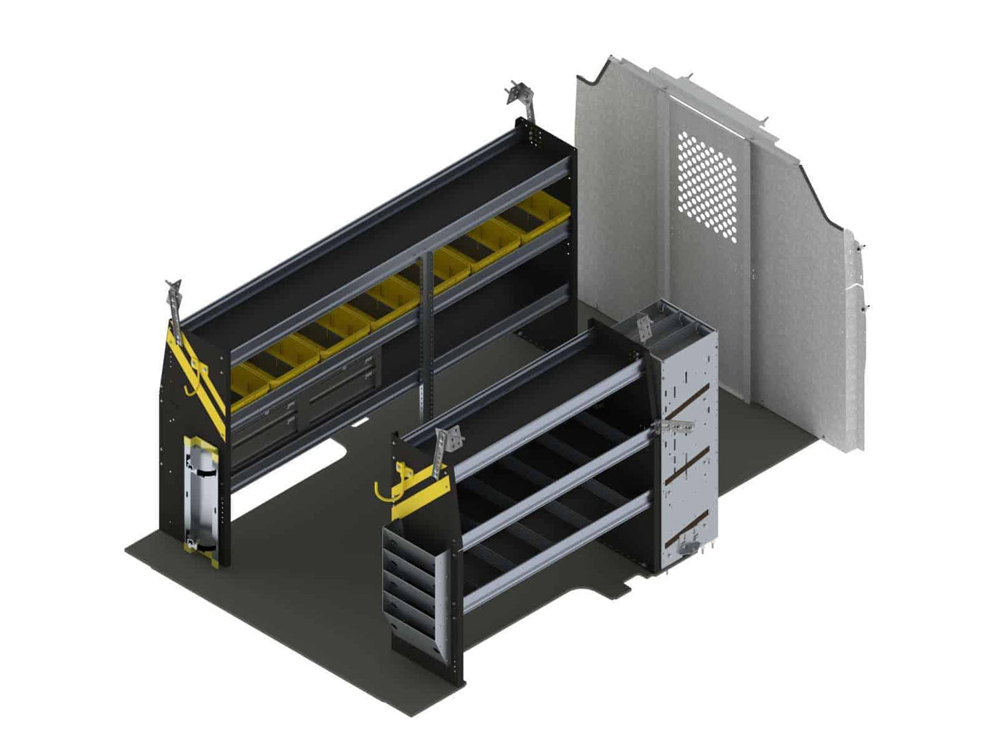 HVAC Van Shelving Package, Ford Transit Low Roof – FTL-12