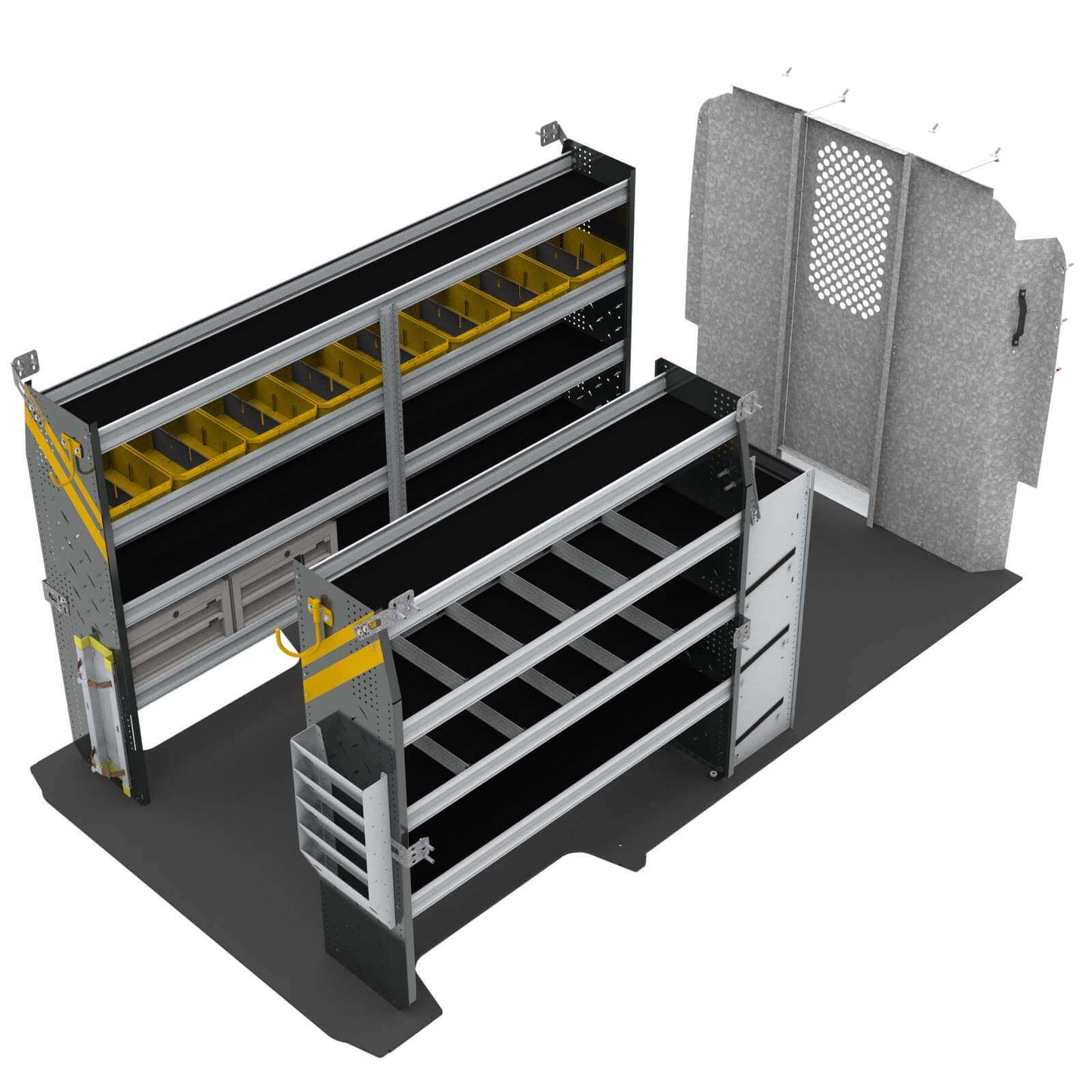 HVAC Van Shelving Package, RAM ProMaster, 159” WB – RPL-12