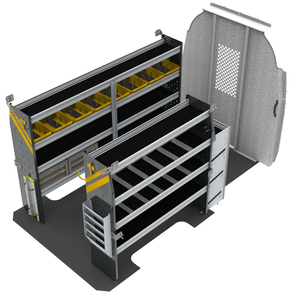 HVAC Van Shelving Package, Mercedes Sprinter, 144″ WB – DHS-12