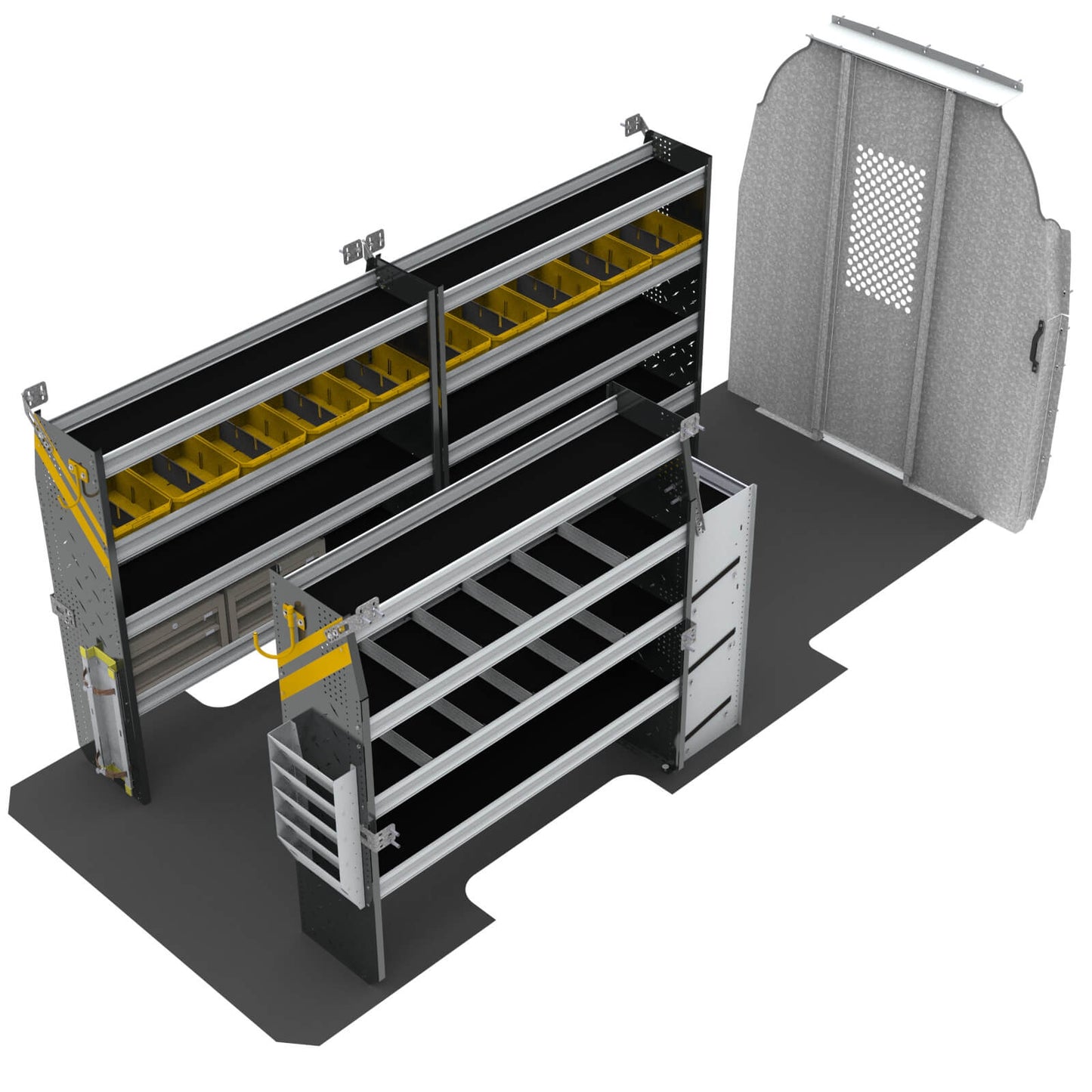 HVAC Van Shelving Package, Mercedes Sprinter, 170″ WB – DHL-12