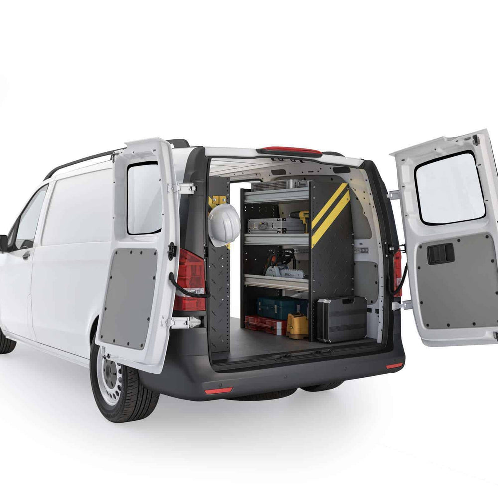 
                      
                        Contractor Van Shelving Package, Mercedes Metris All WB – MML-10
                      
                    