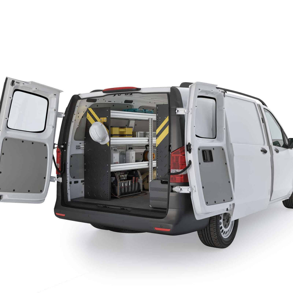 
                      
                        Contractor Van Shelving Package, Mercedes Metris All WB – MML-10
                      
                    