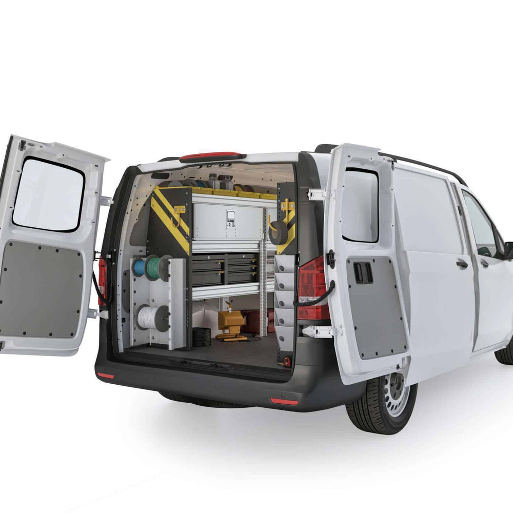 
                      
                        Electrician Van Shelving Package, Mercedes Metris All WB – MML-11
                      
                    