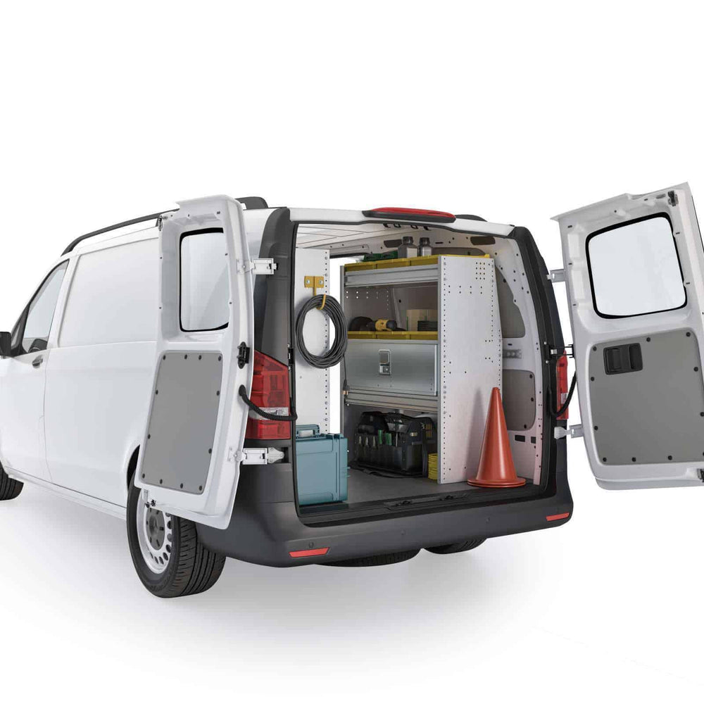 
                      
                        Aluminum Van Shelving Package, Mercedes Metris All WB – MML-27
                      
                    