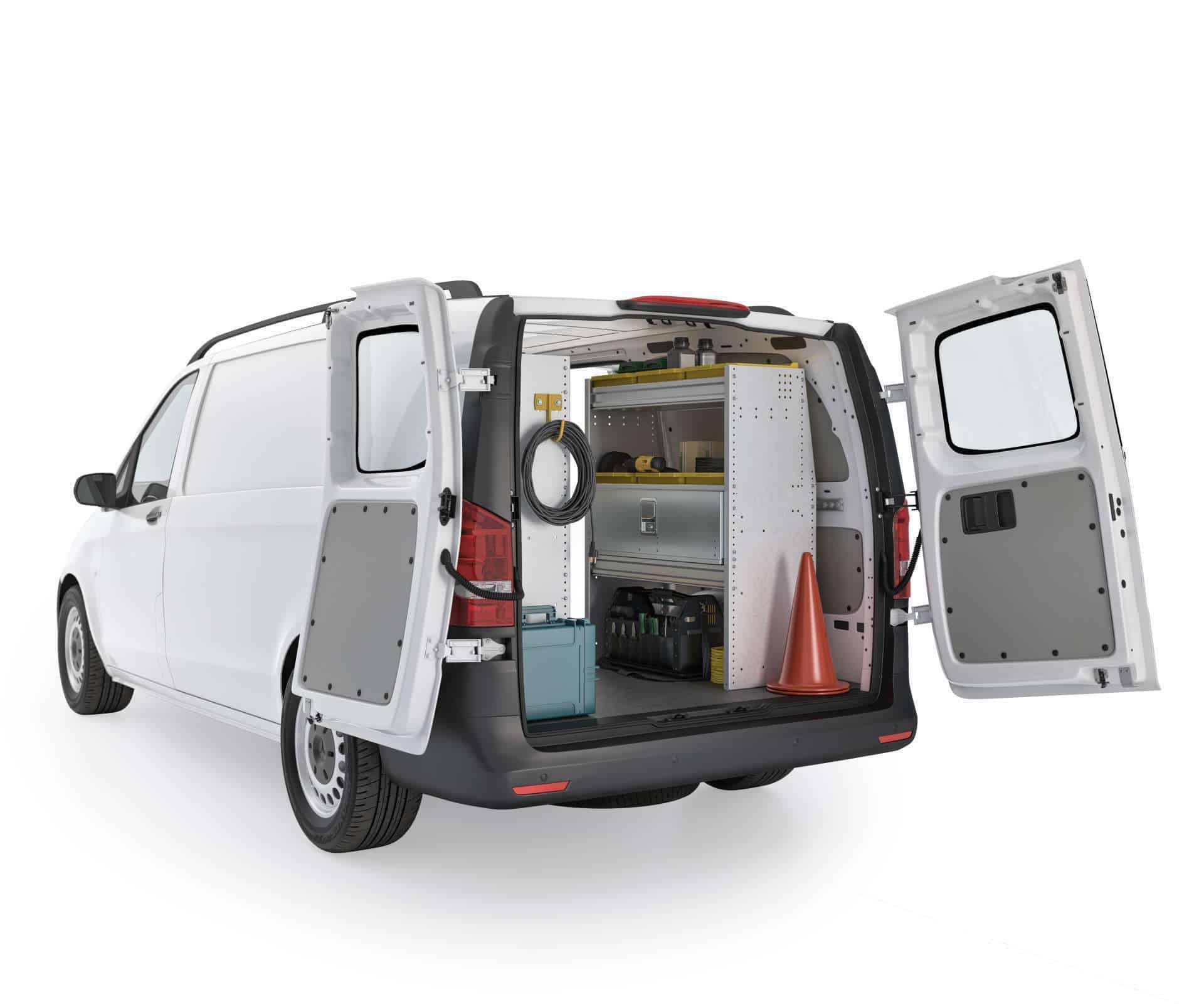 Aluminum Van Shelving Package, Mercedes Metris All WB – MML-27