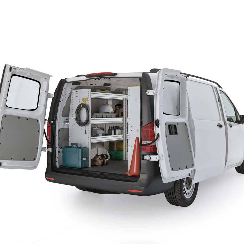 
                      
                        Aluminum Van Shelving Package, Mercedes Metris All WB – MML-27
                      
                    